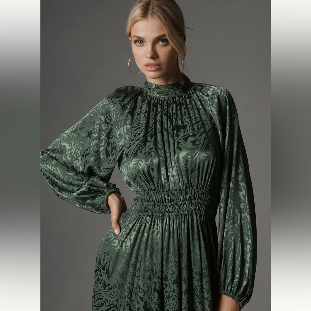 Anthropologie Somerset Maxi Mock Neck Edition size 2x - Picture 2 of 8